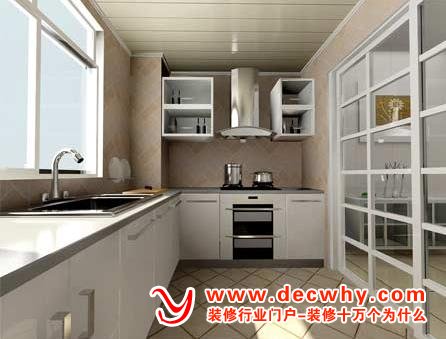 厨房已经吊完顶了