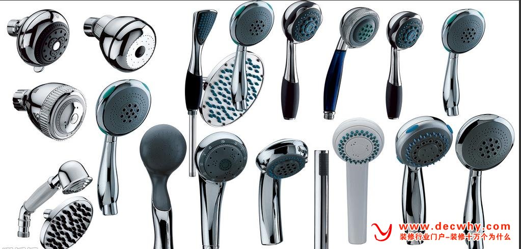 各种各样的花洒头