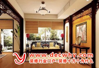 中式设计、中式客厅效果图