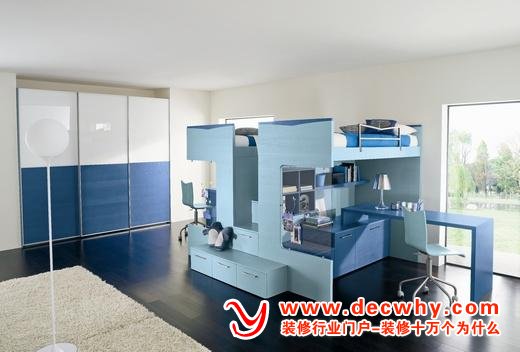 男孩卧室、儿童房设计、儿童房效果图