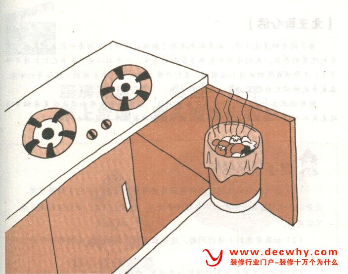 厨房垃圾筒放在哪里好用