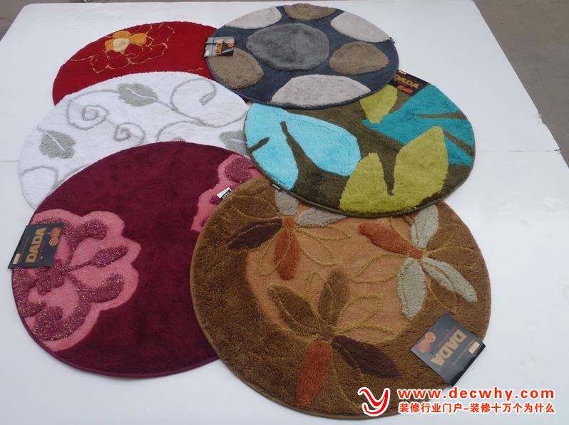 几个花色的化纤阻燃地毯