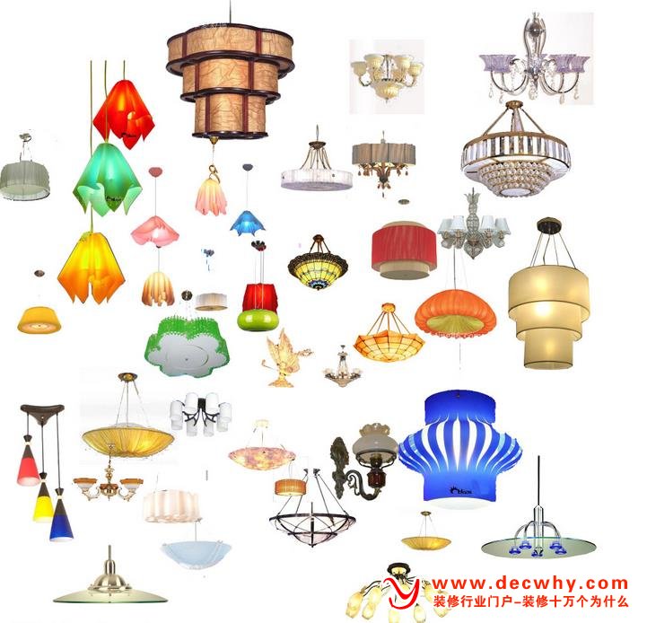 市场上五花八门，种类齐全的吊灯
