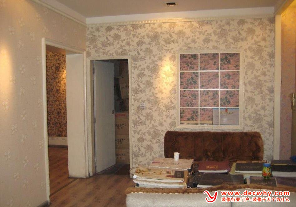 家装时选择的质量好的壁纸已经贴好的照片