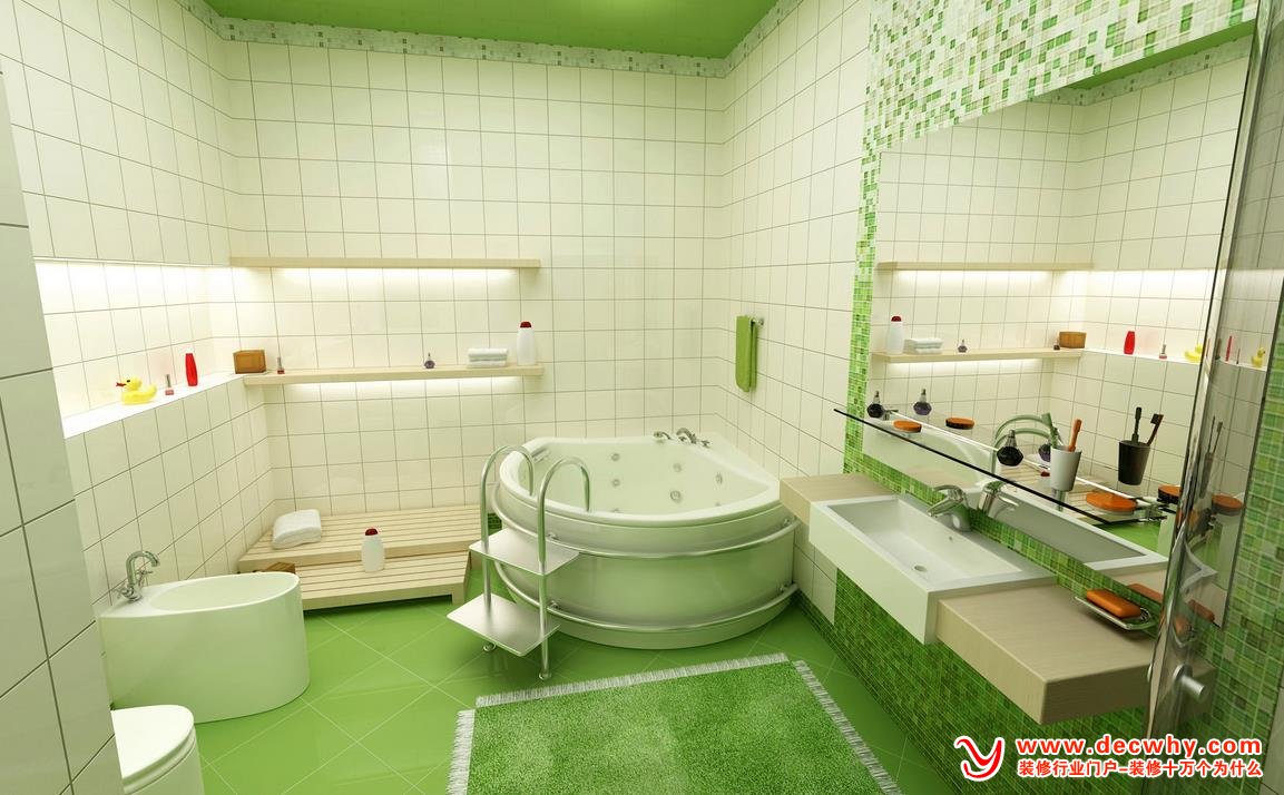 卫生间绿化装修效果图